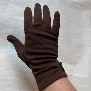 Brown gloves